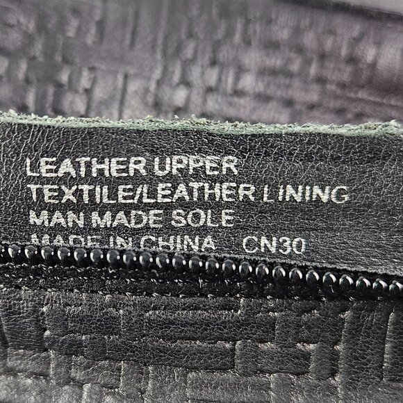 Corso Como Harvest Black Woven Look Leather Heel Ankle Boot 8 - Picture 8 of 11